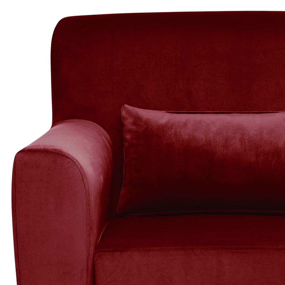 Red Luxor Velvet Accent Chair from the Marseille Range