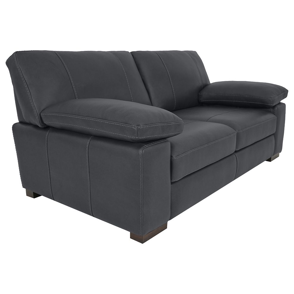 Matera 2 Seater Sofa in Caruso Black Leather 1