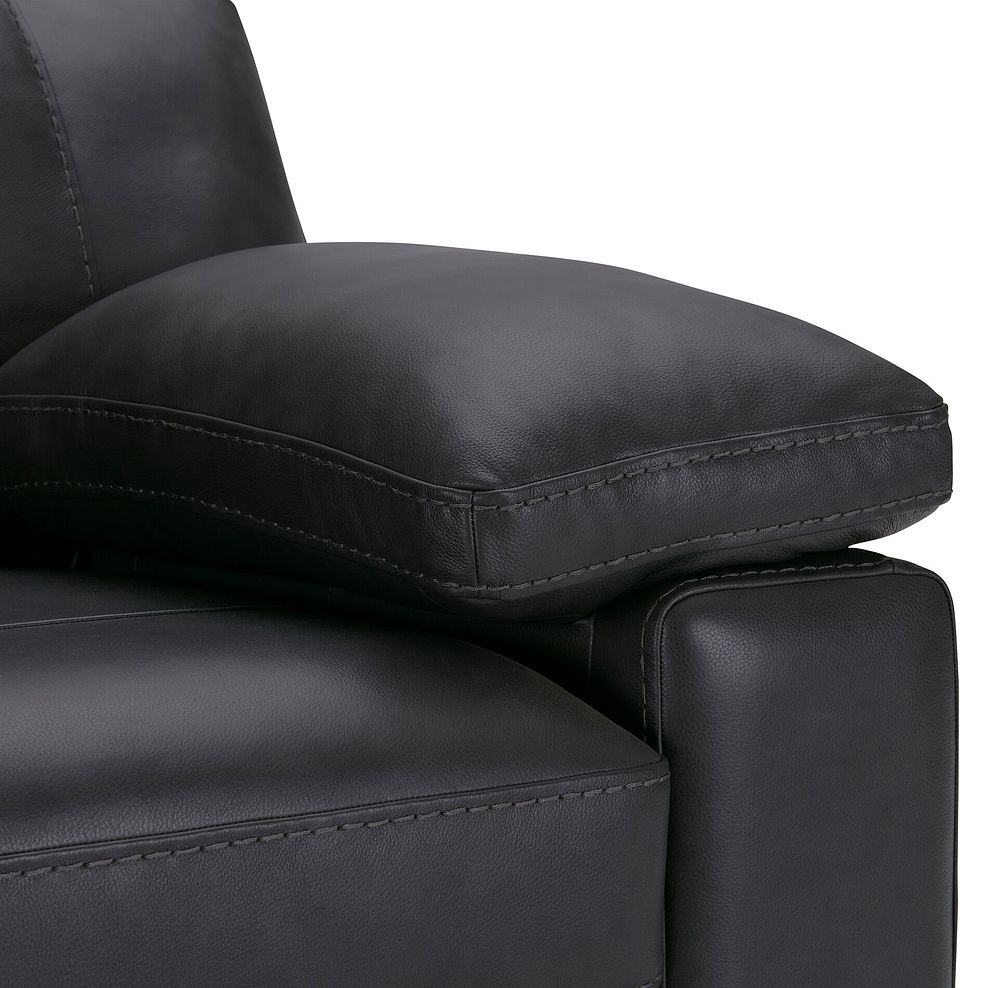 Matera 2 Seater Sofa in Caruso Black Leather 10