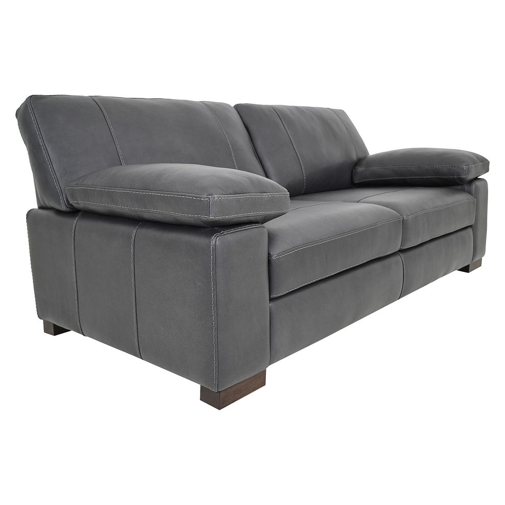 Matera 3 Seater Sofa in Apollo Grey Leather 1
