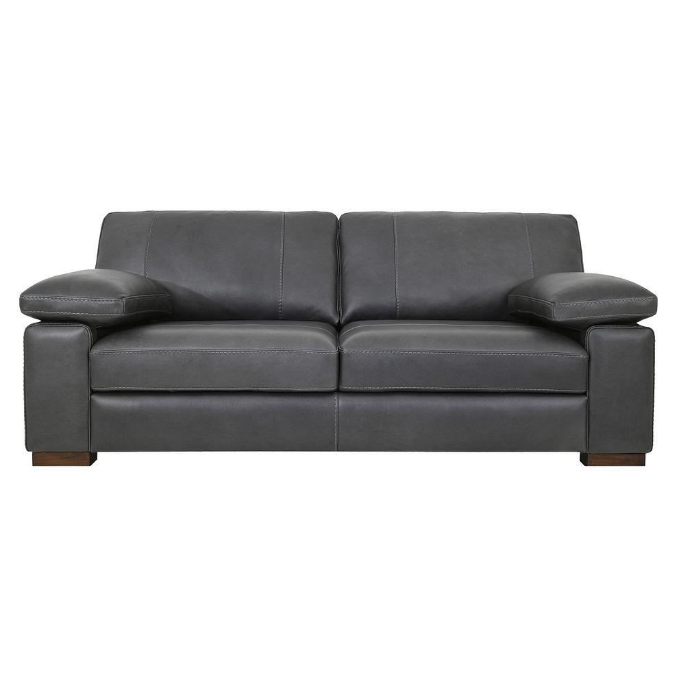 Matera 3 Seater Sofa in Apollo Grey Leather 2