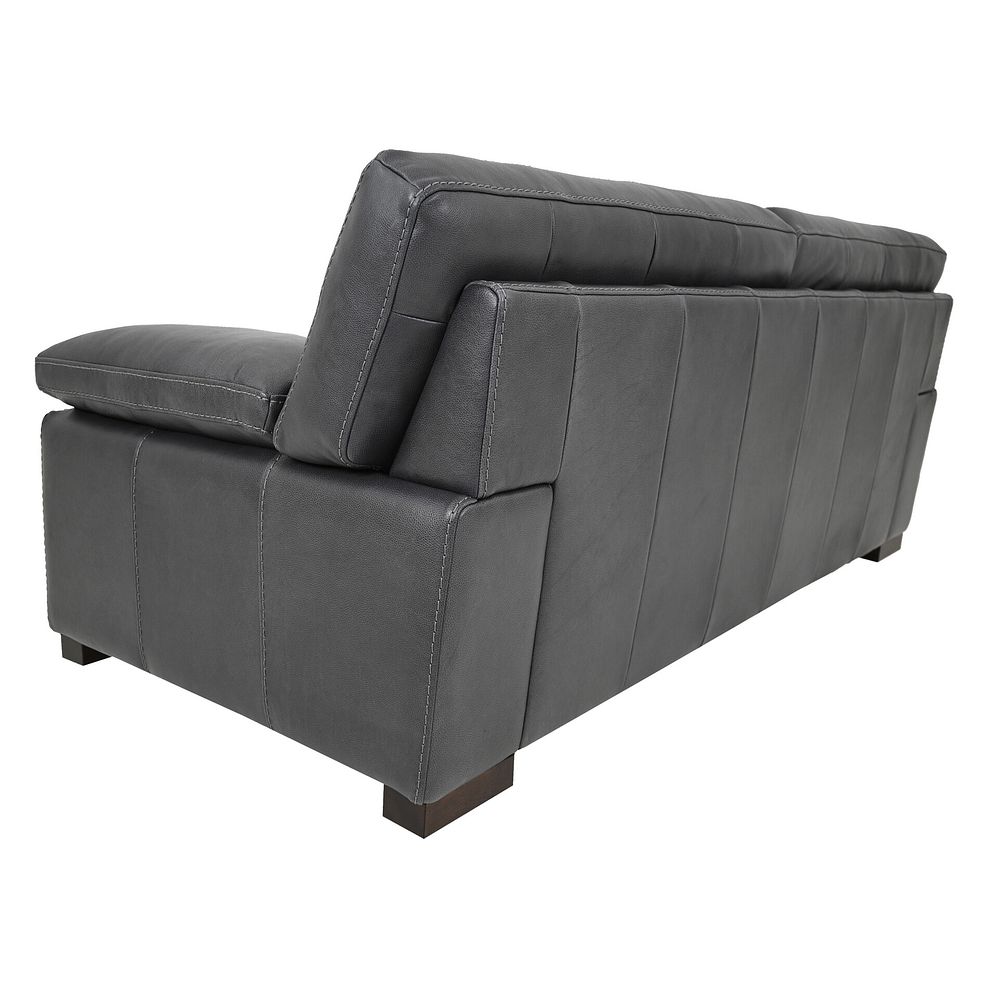 Matera 3 Seater Sofa in Apollo Grey Leather 4