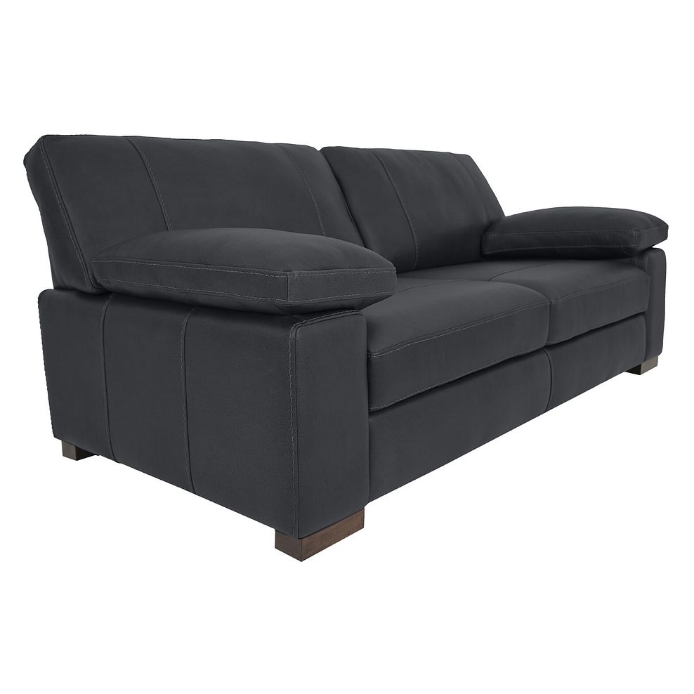 Matera 3 Seater Sofa in Caruso Black Leather 1