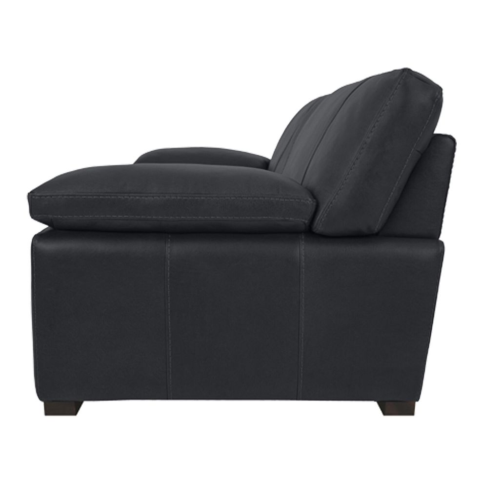 Matera 3 Seater Sofa in Caruso Black Leather 3