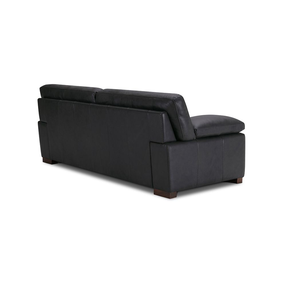 Matera 3 Seater Sofa in Caruso Black Leather 4