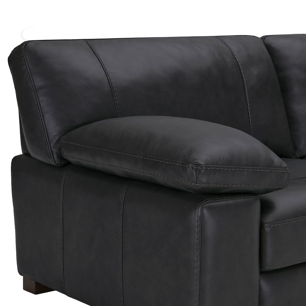 Matera 3 Seater Sofa in Caruso Black Leather 6