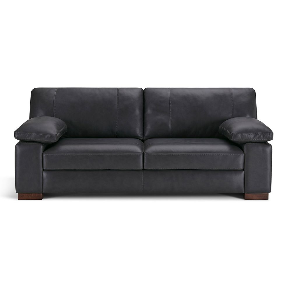 Matera 3 Seater Sofa in Caruso Black Leather 2