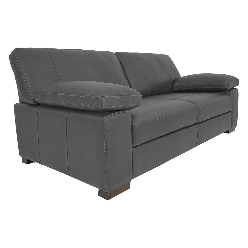 Matera 3 Seater Sofa in Caruso Fog Leather 1