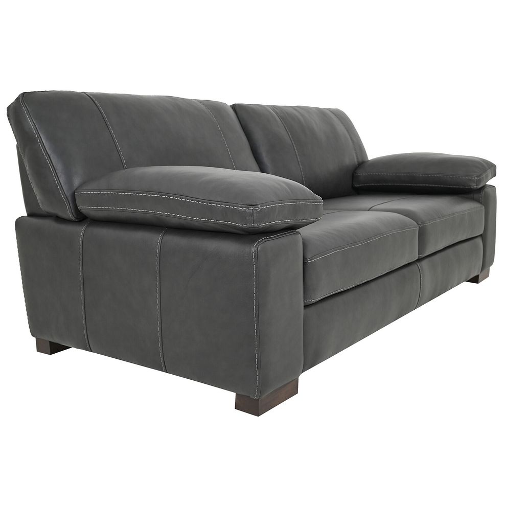 Matera 3 Seater Sofa in Caruso Slate Leather 2