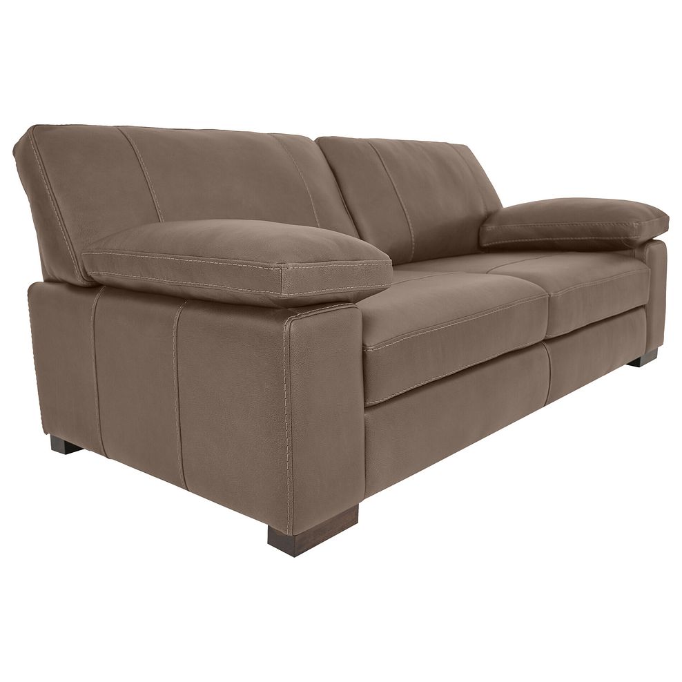 Matera 3 Seater Sofa in Caruso Taupe Leather 1
