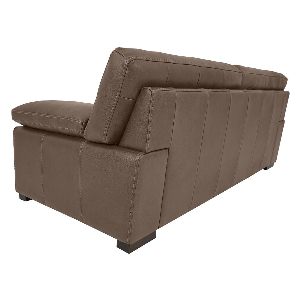 Matera 3 Seater Sofa in Caruso Taupe Leather 4