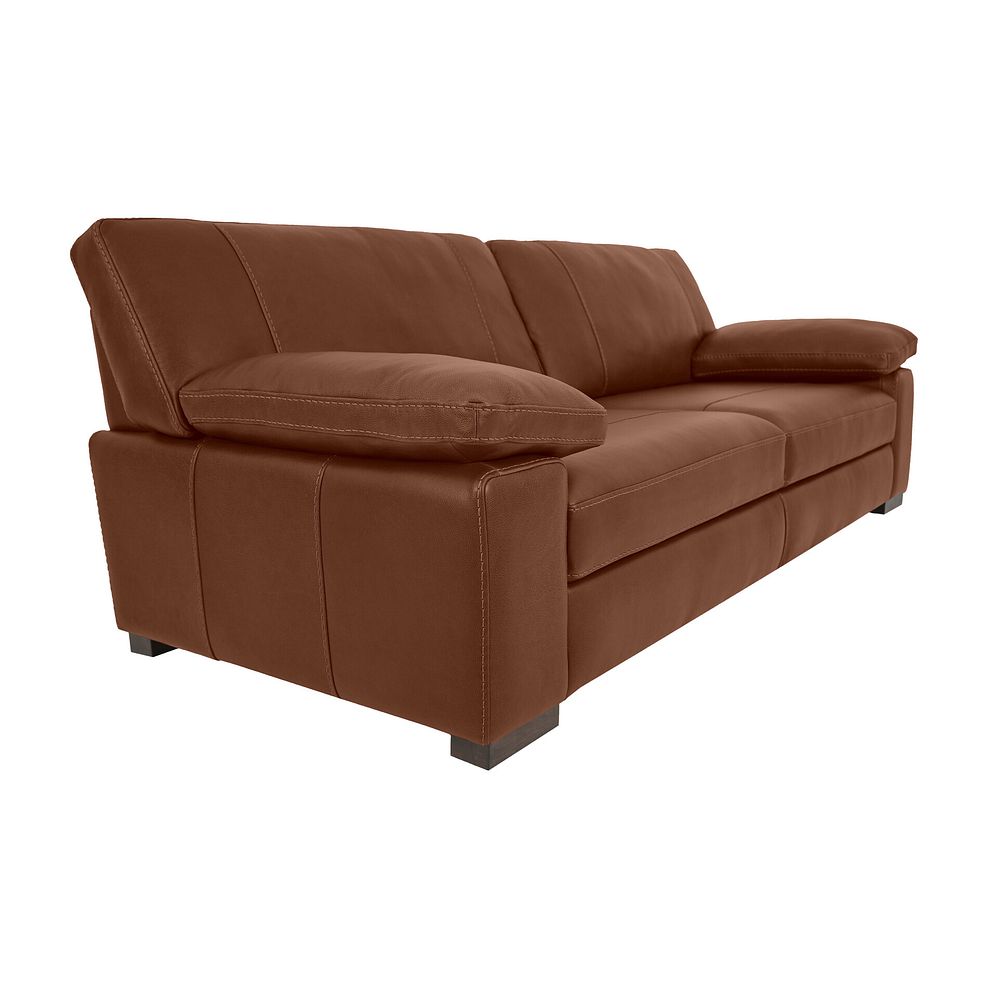 Matera 4 Seater Sofa in Apollo Espresso Leather 1