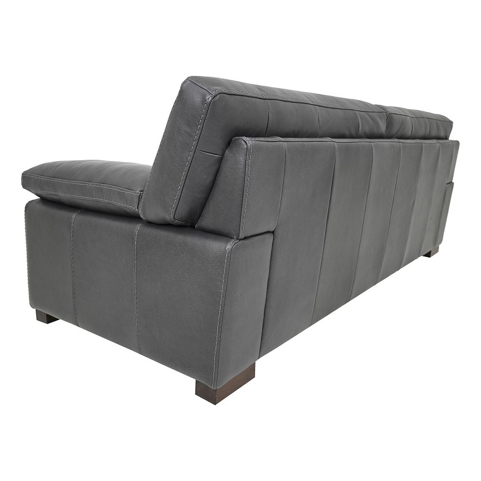 Matera 4 Seater Sofa in Apollo Grey Leather 4