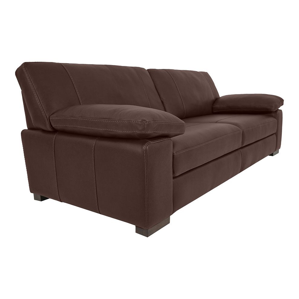Matera 4 Seater Sofa in Apollo Marrone Leather 1
