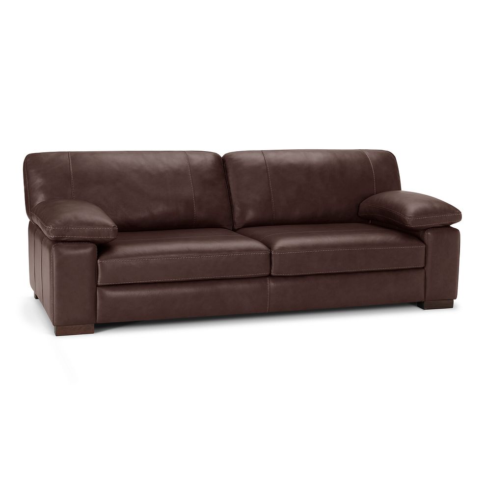 Matera 4 Seater Sofa in Apollo Marrone Leather 1