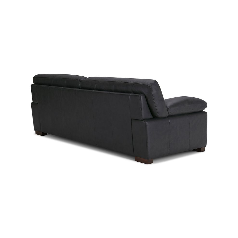 Matera 4 Seater Sofa in Caruso Black Leather 4