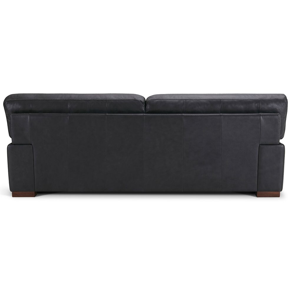 Matera 4 Seater Sofa in Caruso Black Leather 5