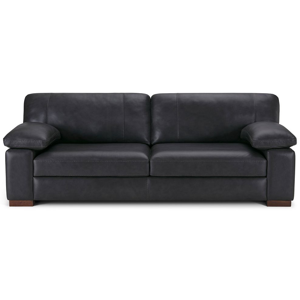 Matera 4 Seater Sofa in Caruso Black Leather 2