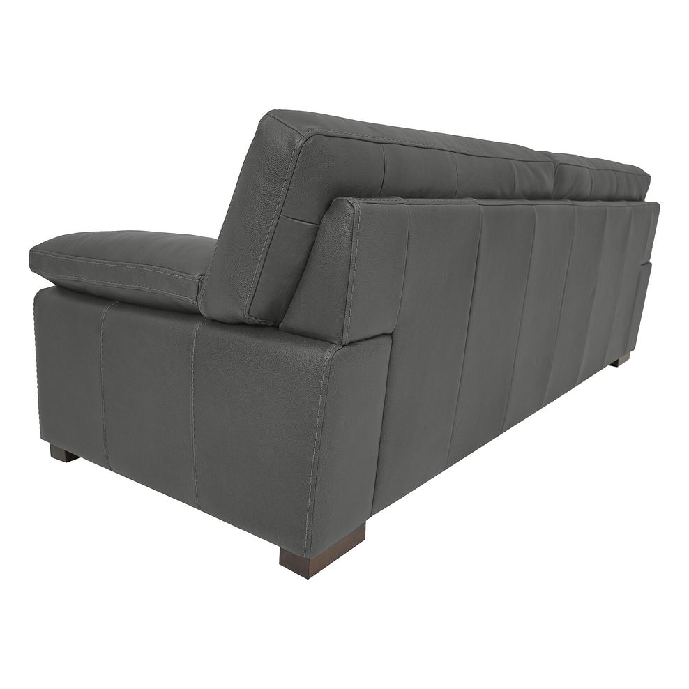 Matera 4 Seater Sofa in Caruso Fog Leather 4