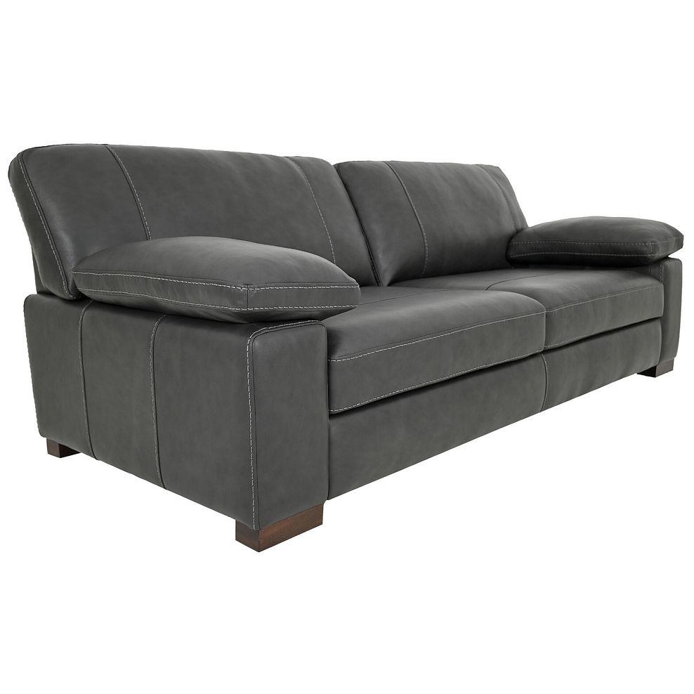 Matera 4 Seater Sofa in Caruso Slate Leather 2