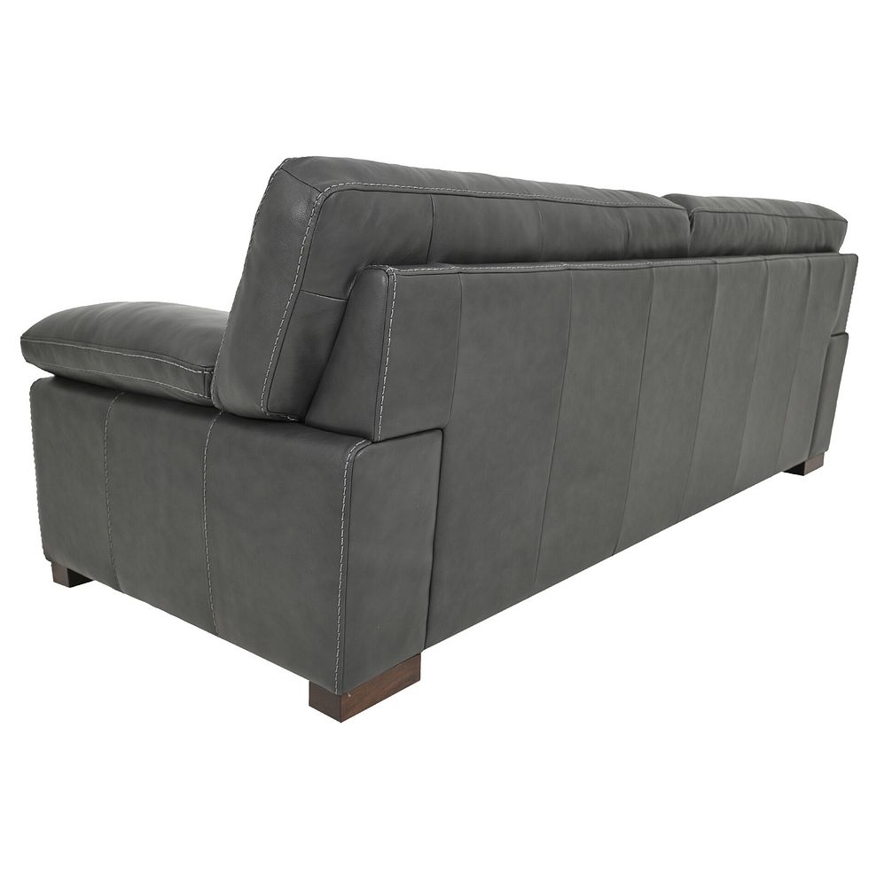 Matera 4 Seater Sofa in Caruso Slate Leather 6