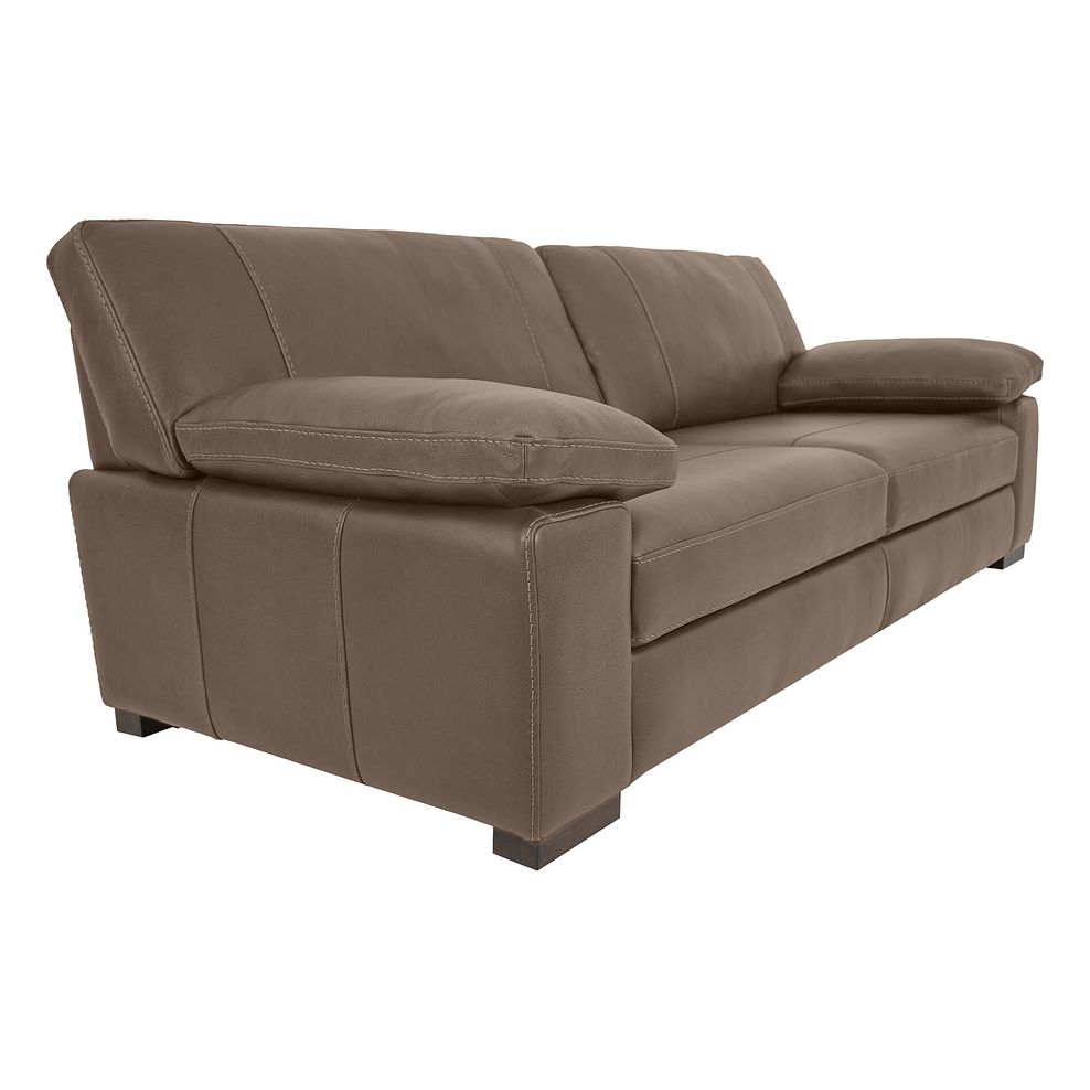 Matera 4 Seater Sofa in Caruso Taupe Leather 1