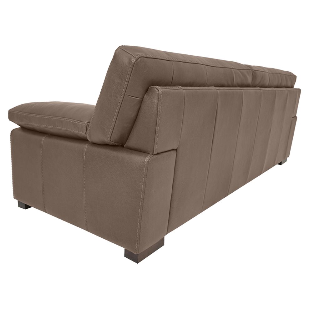 Matera 4 Seater Sofa in Caruso Taupe Leather 4