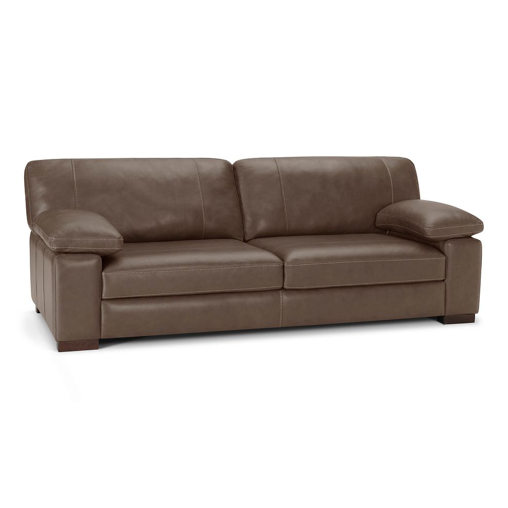 Matera 4 Seater Sofa in Caruso Taupe Leather 1