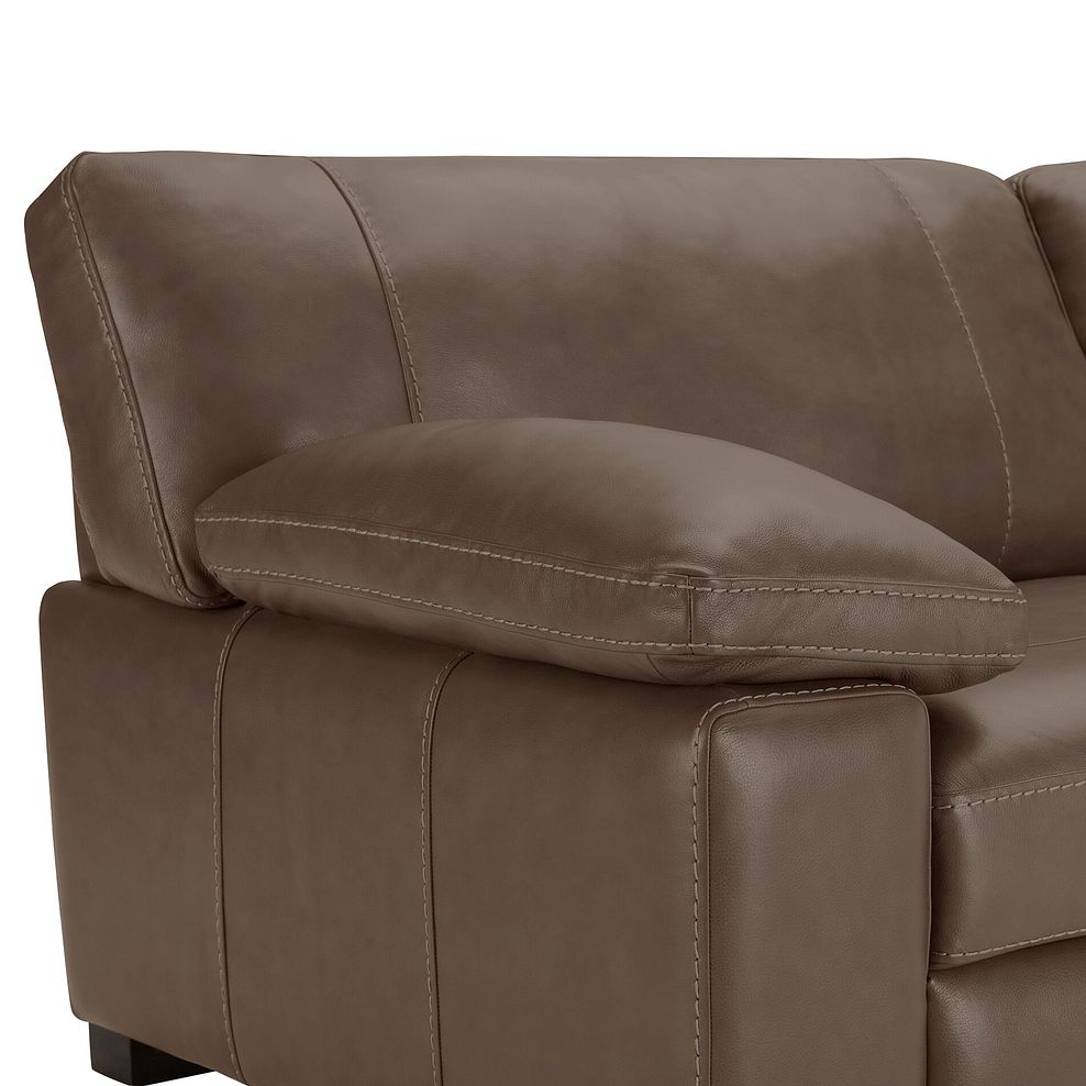 Matera 4 Seater Sofa in Caruso Taupe Leather 6