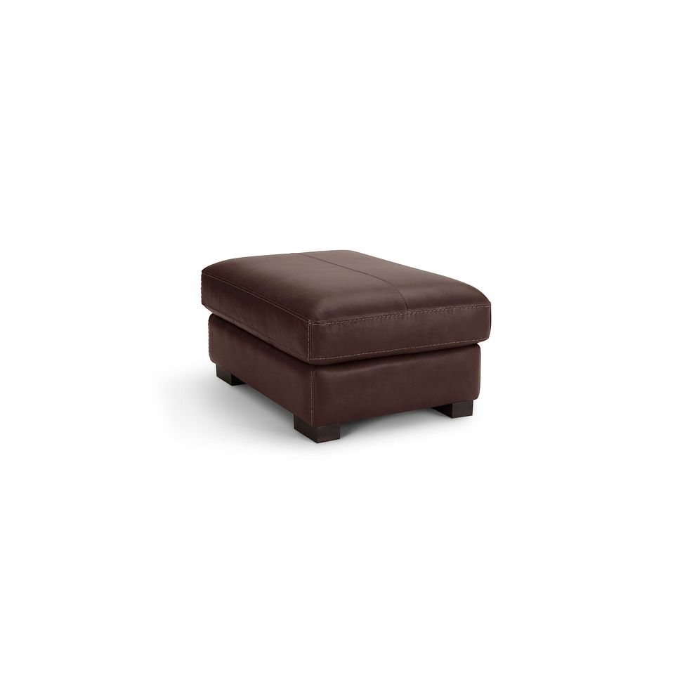 Matera Footstool in Apollo Marrone Leather 2