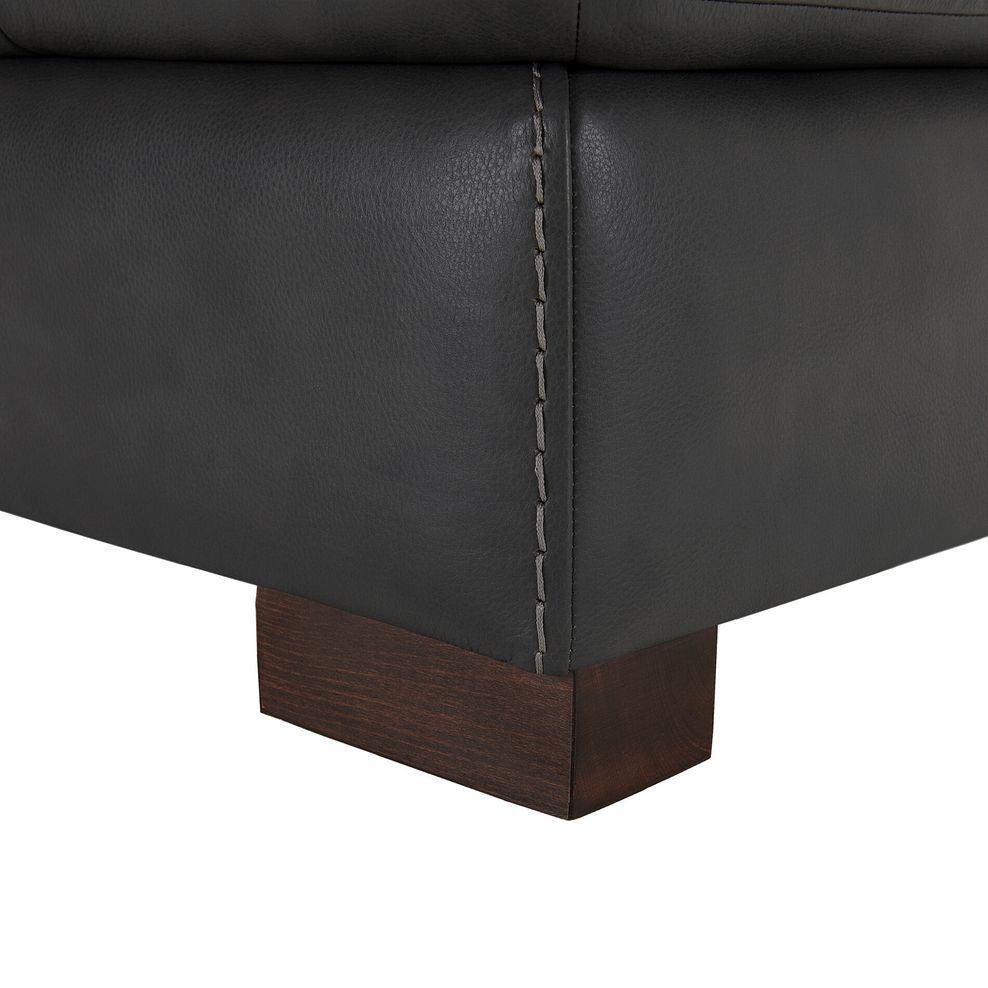 Matera Footstool in Apollo Marrone Leather 5