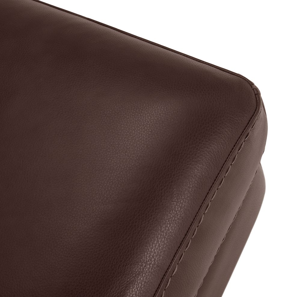 Matera Footstool in Apollo Marrone Leather 6