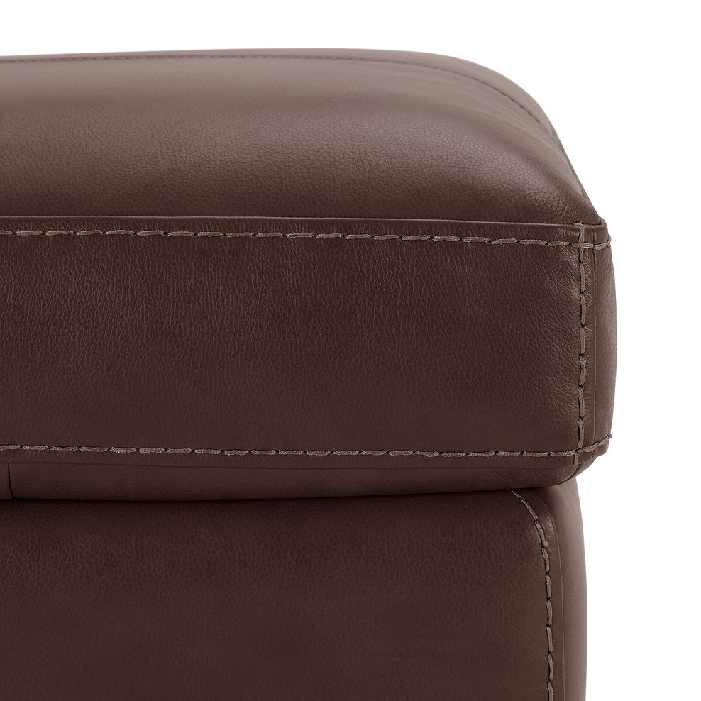 Matera Footstool in Apollo Marrone Leather 7