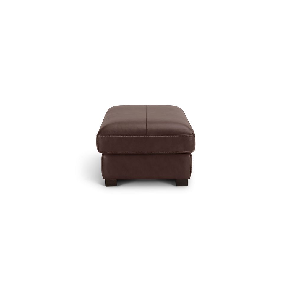 Matera Footstool in Apollo Marrone Leather 4