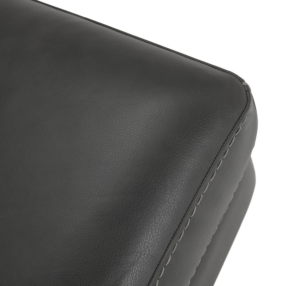 Matera Footstool in Caruso Slate Leather 7