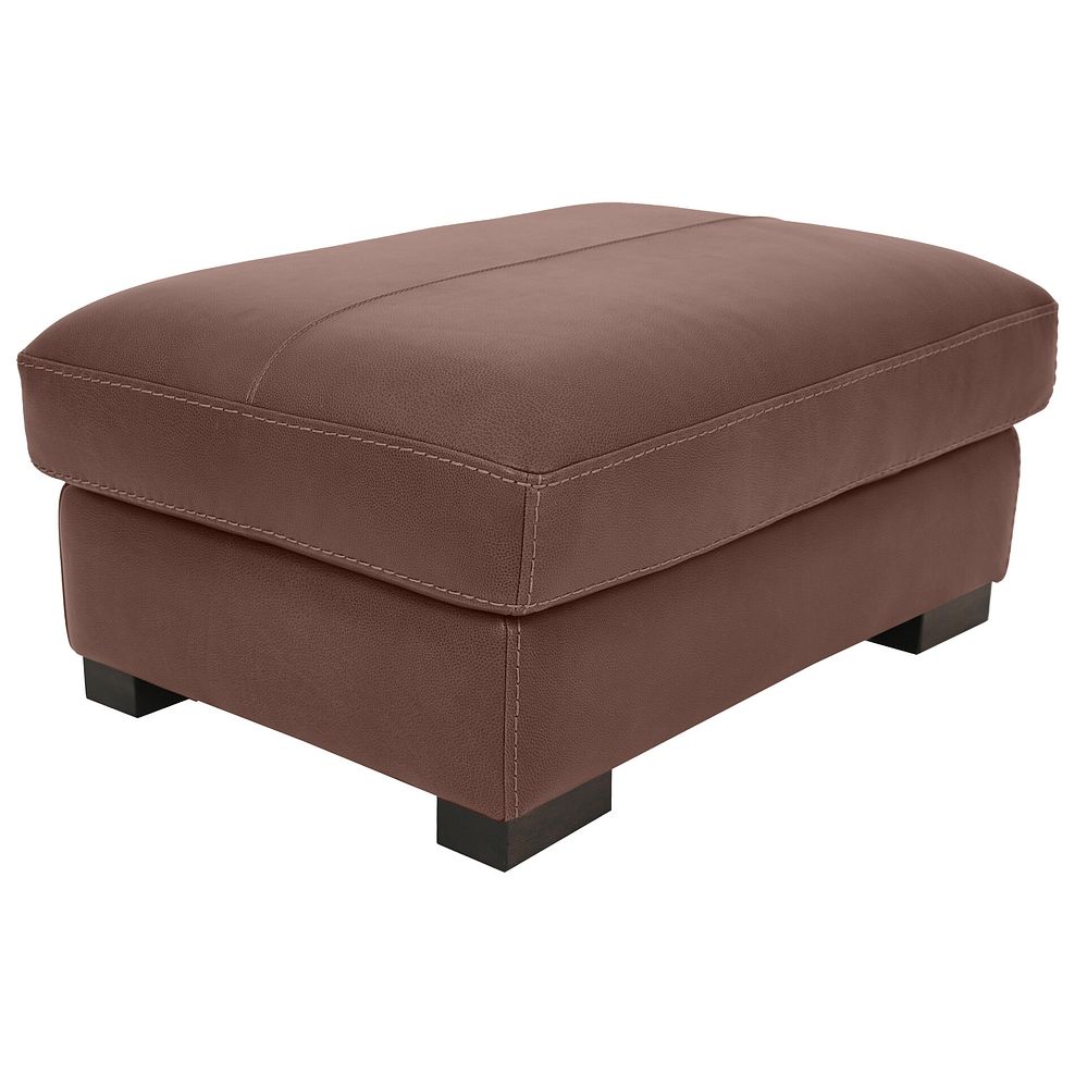 Matera Footstool in Caruso Whiskey Leather 1
