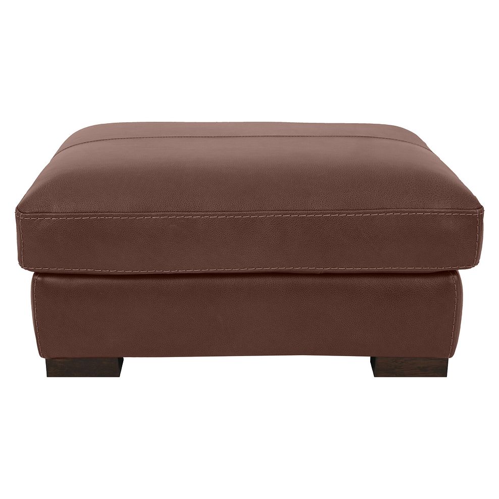Matera Footstool in Caruso Whiskey Leather 2