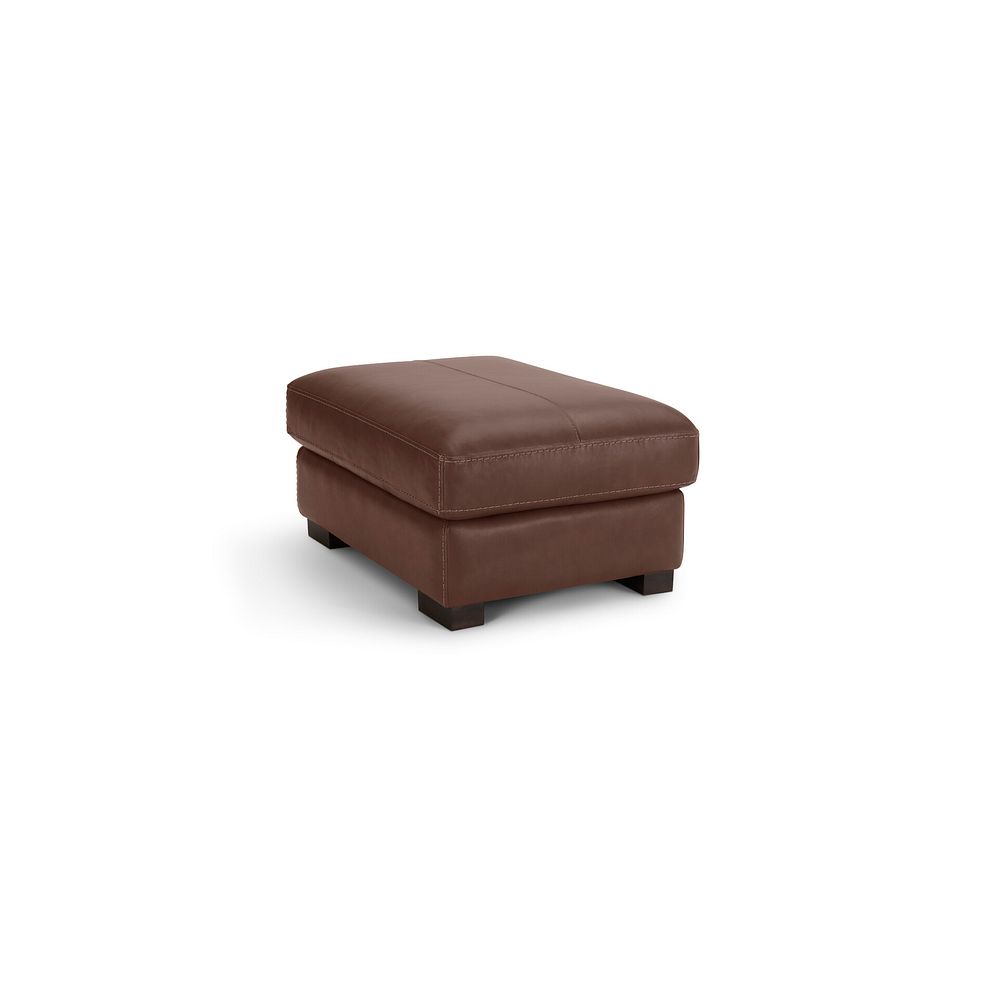 Matera Footstool in Caruso Whiskey Leather 2