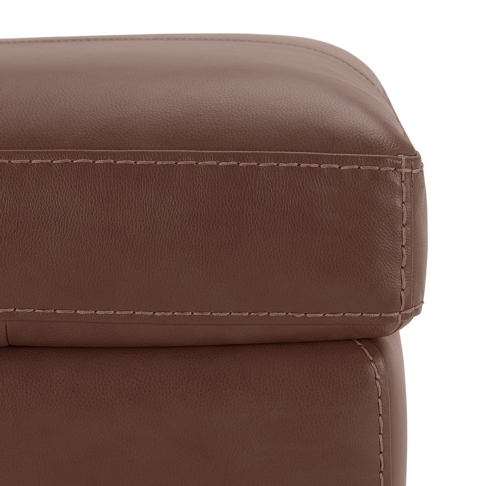 Matera Footstool in Caruso Whiskey Leather 7