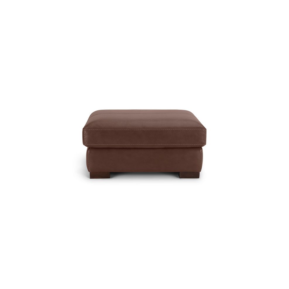 Matera Footstool in Caruso Whiskey Leather 3