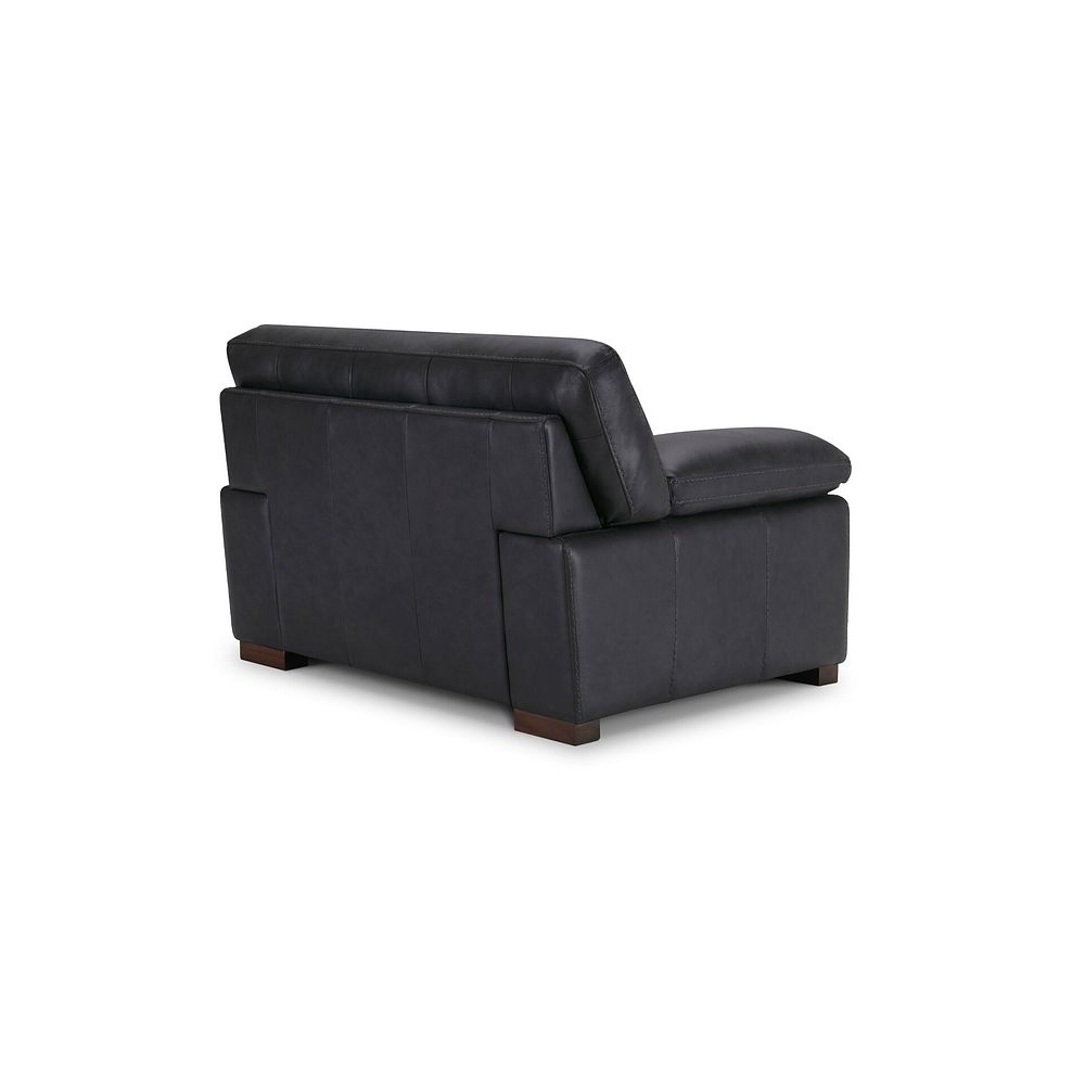 Matera Loveseat in Caruso Black Leather 4