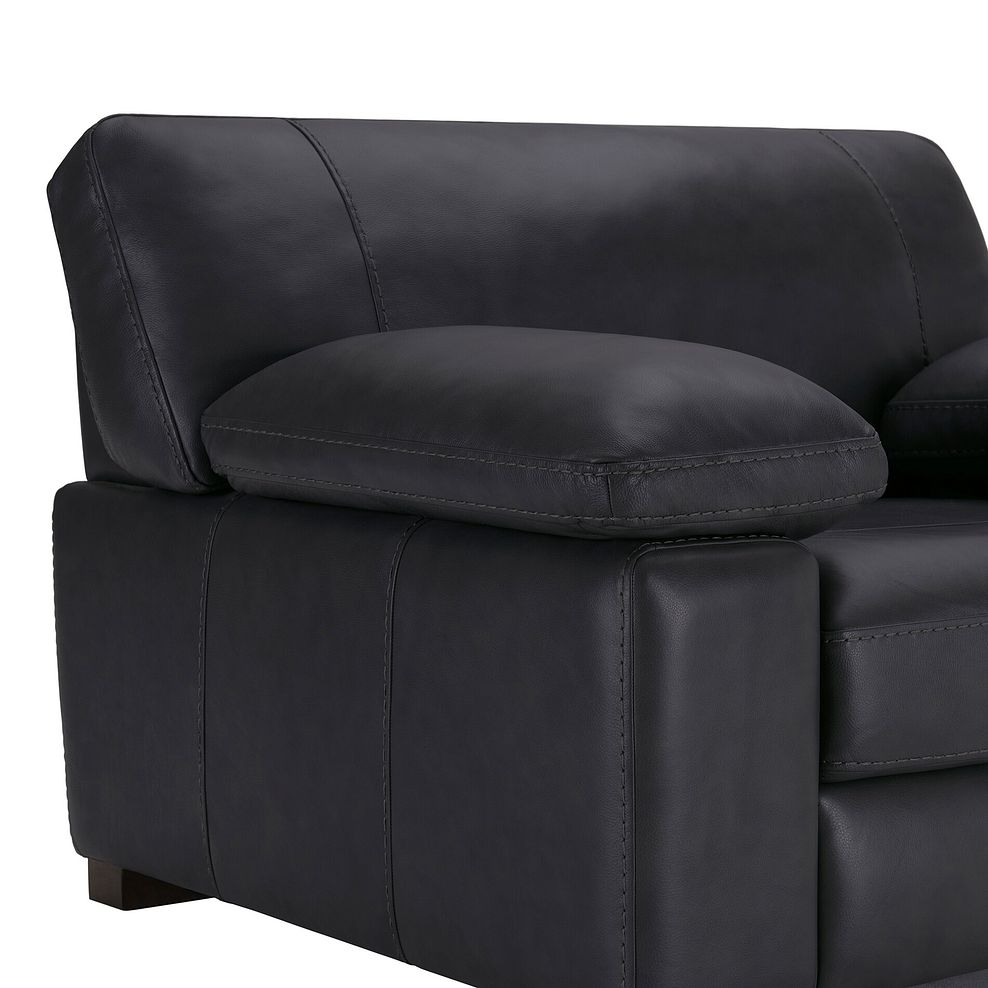 Matera Loveseat in Caruso Black Leather 6