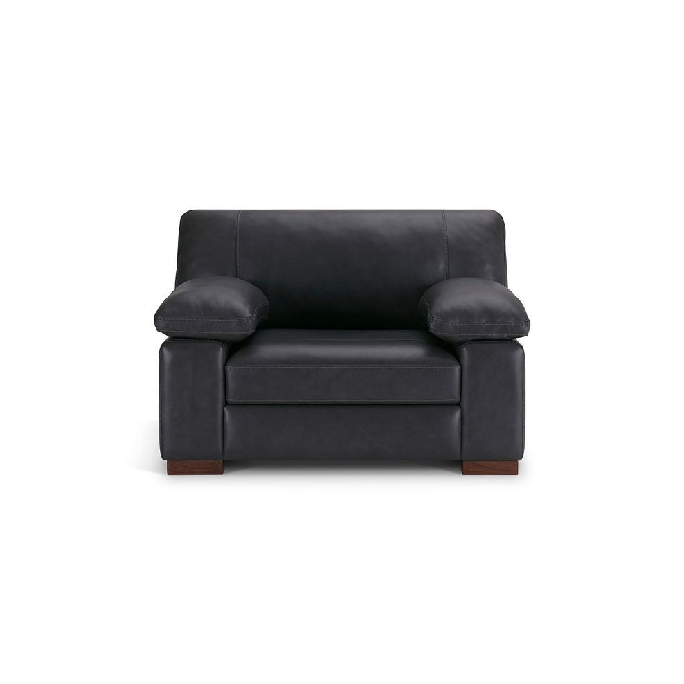 Matera Loveseat in Caruso Black Leather 2