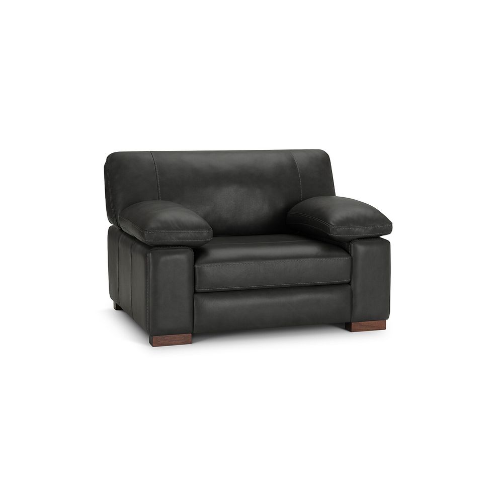 Matera Loveseat in Caruso Fog Leather 1