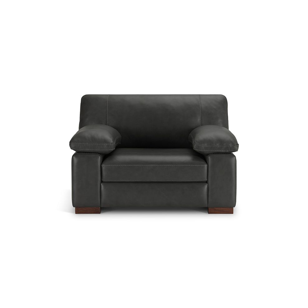 Matera Loveseat in Caruso Fog Leather 2