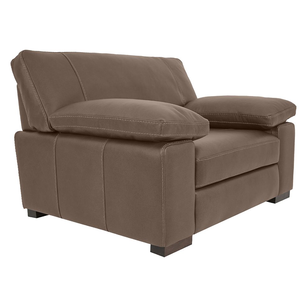 Matera Loveseat in Caruso Taupe Leather 1