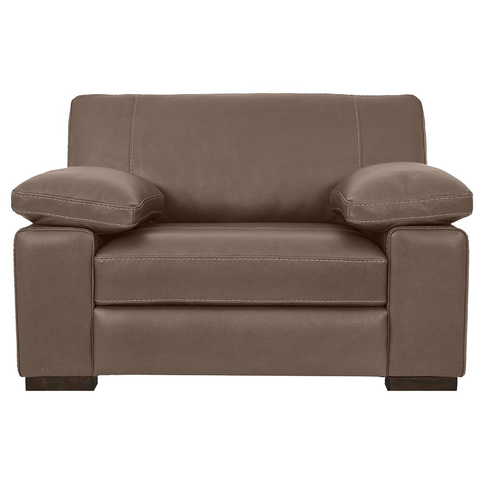 Matera Loveseat in Caruso Taupe Leather 2