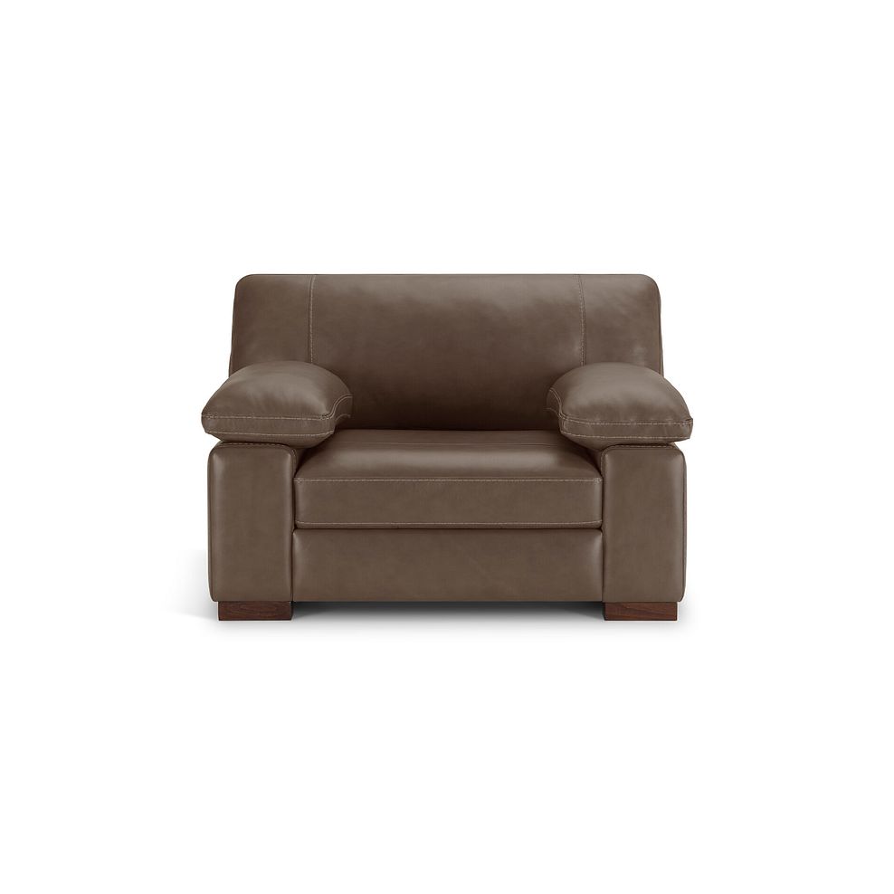 Matera Loveseat in Caruso Taupe Leather 2