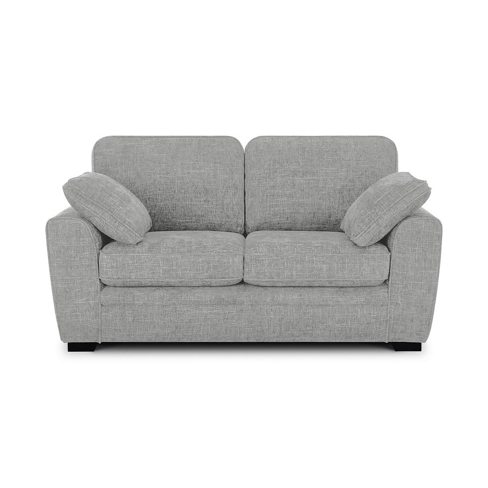 Melbourne 2 Seater Sofa in Enzo Silver Fabric 2