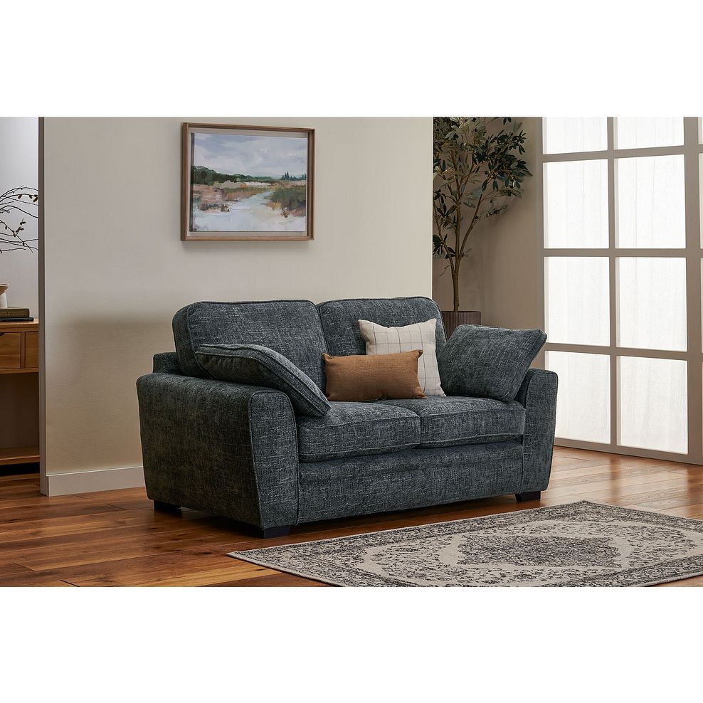 Melbourne 2 Seater Sofa in Enzo Slate Fabric 2